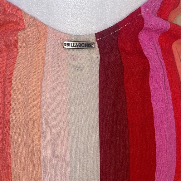 Billabong Pink/Red Striped Summer Maxi Dress - Picture 6 of 9